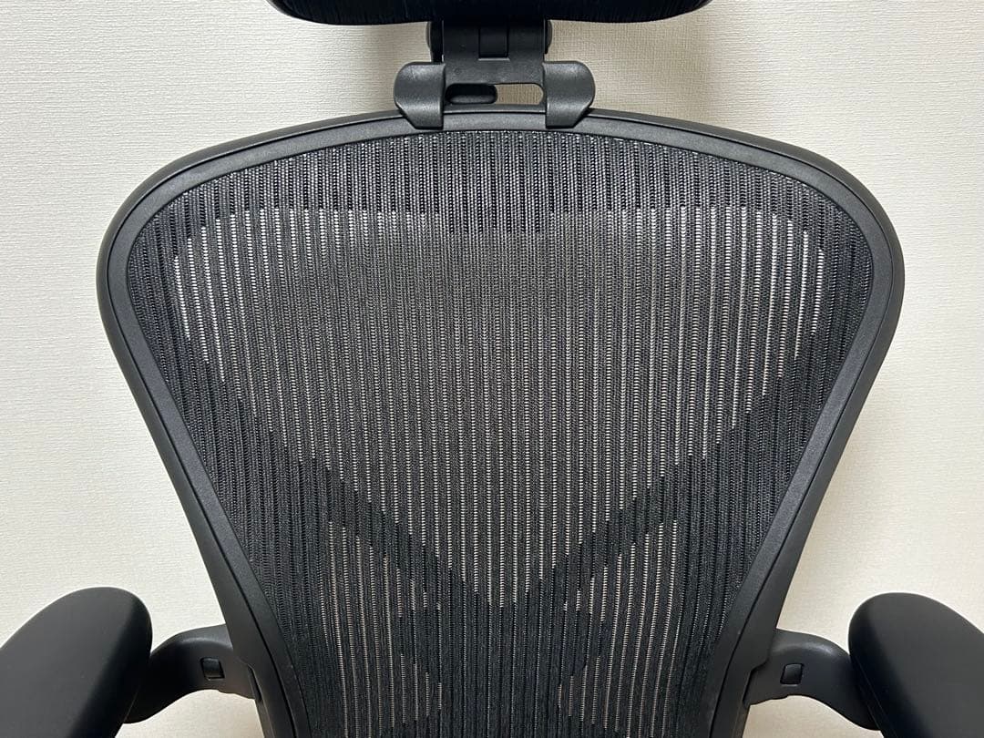 ハーマンミラー アーロンチェア Bサイズ フル装備 ヘッドレスト セット