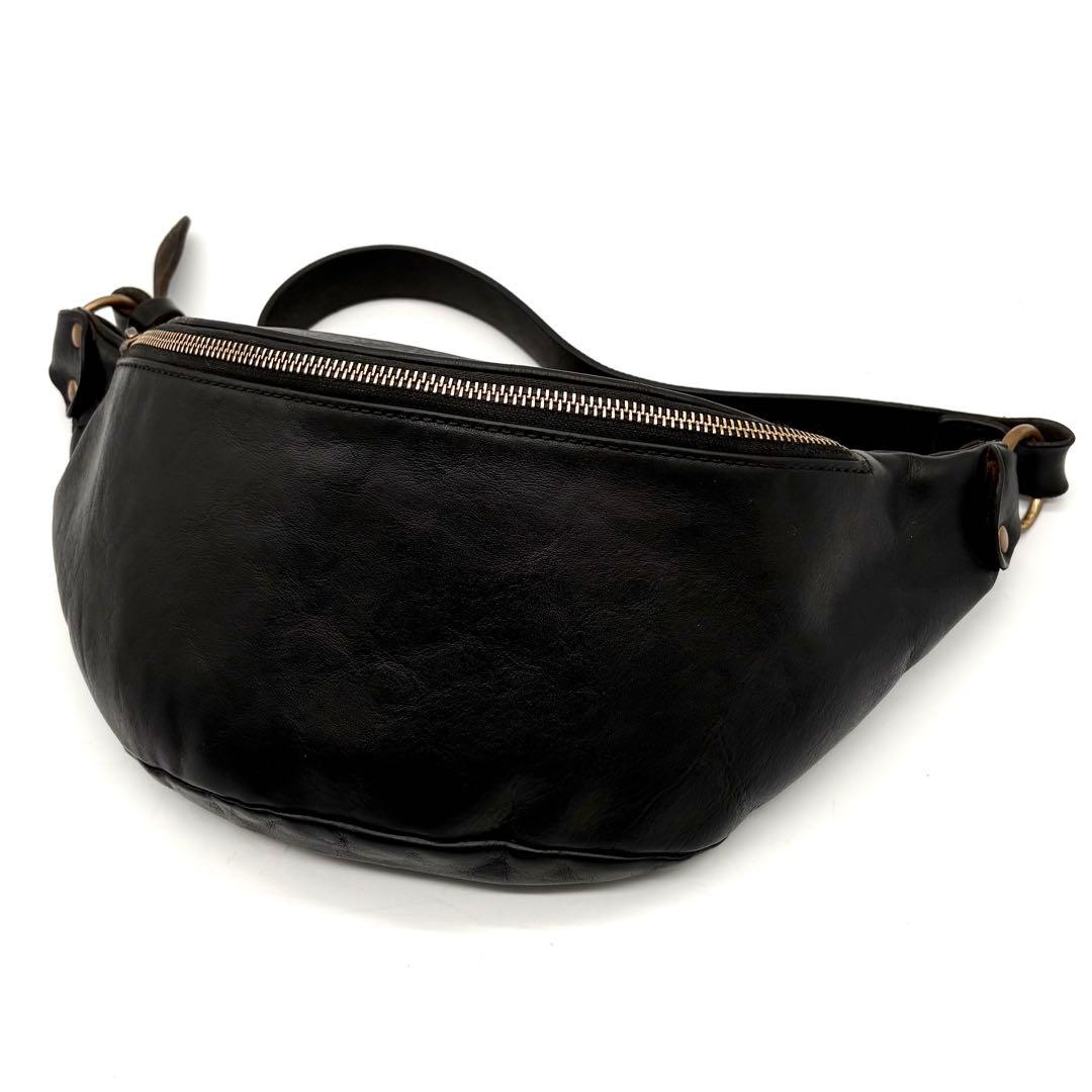 SLOW スロウ ルボーノ ボディバッグ レザー 斜め掛け ブラック