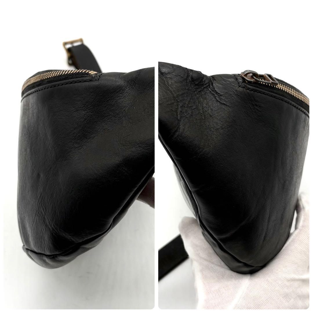 SLOW スロウ ルボーノ ボディバッグ レザー 斜め掛け ブラック