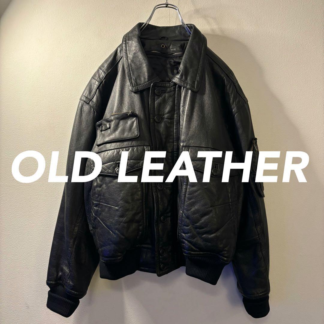レザーパイロット フライトジャケット 90s vintage 本革 ミリタリー