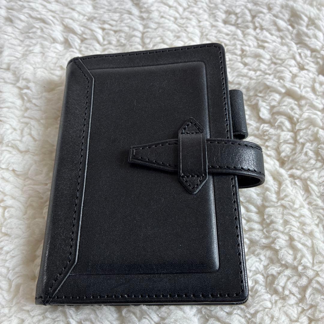 Davinci／ダ・ヴィンチ／システム手帳／ブラック／レザー／2503262