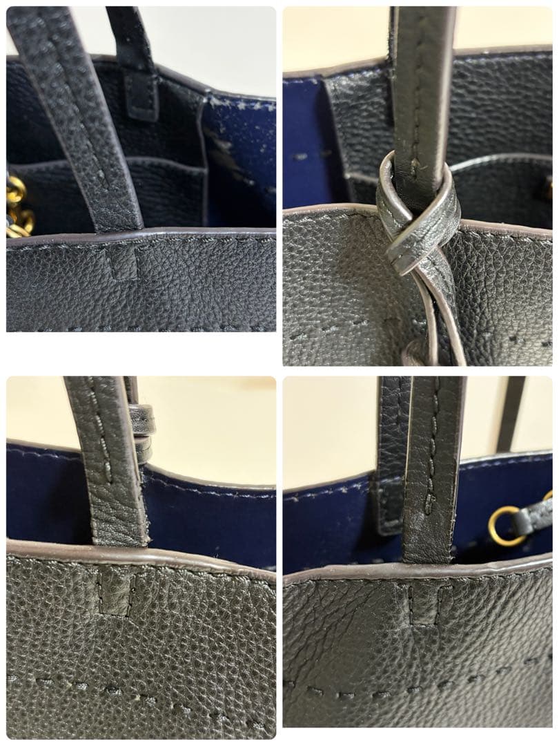 ✨美品✨ トリーバーチ トートバッグ A4可 レザー マックグロー フリンジ 黒