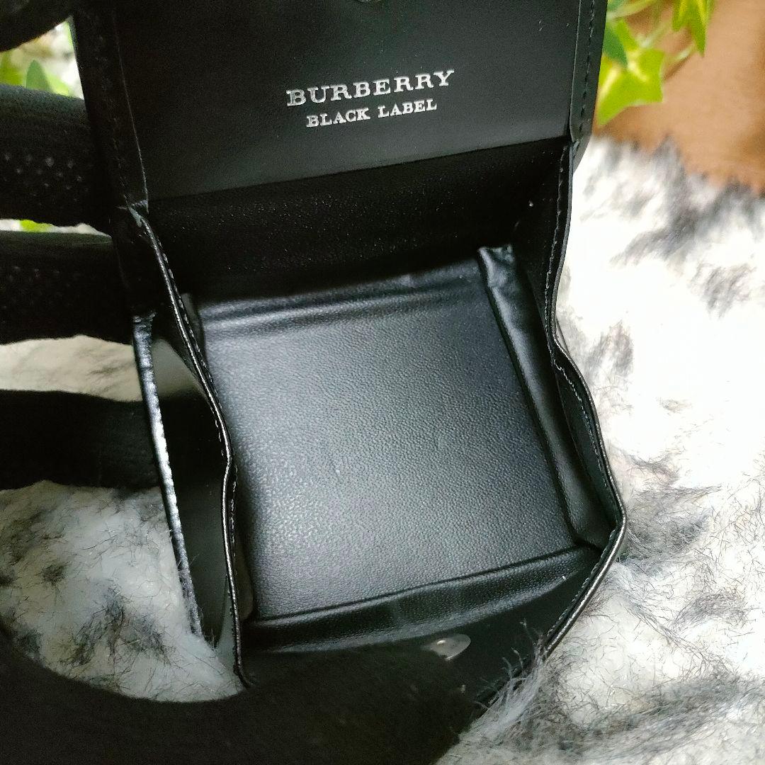 未使用品 バーバリーブラックレーベル ケース ブラック レザー バーバリー
