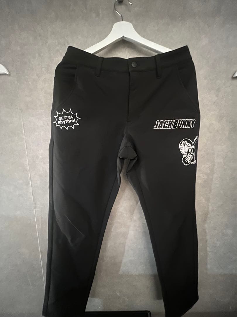JACK BUNNY ブラック ゴルフパンツ
