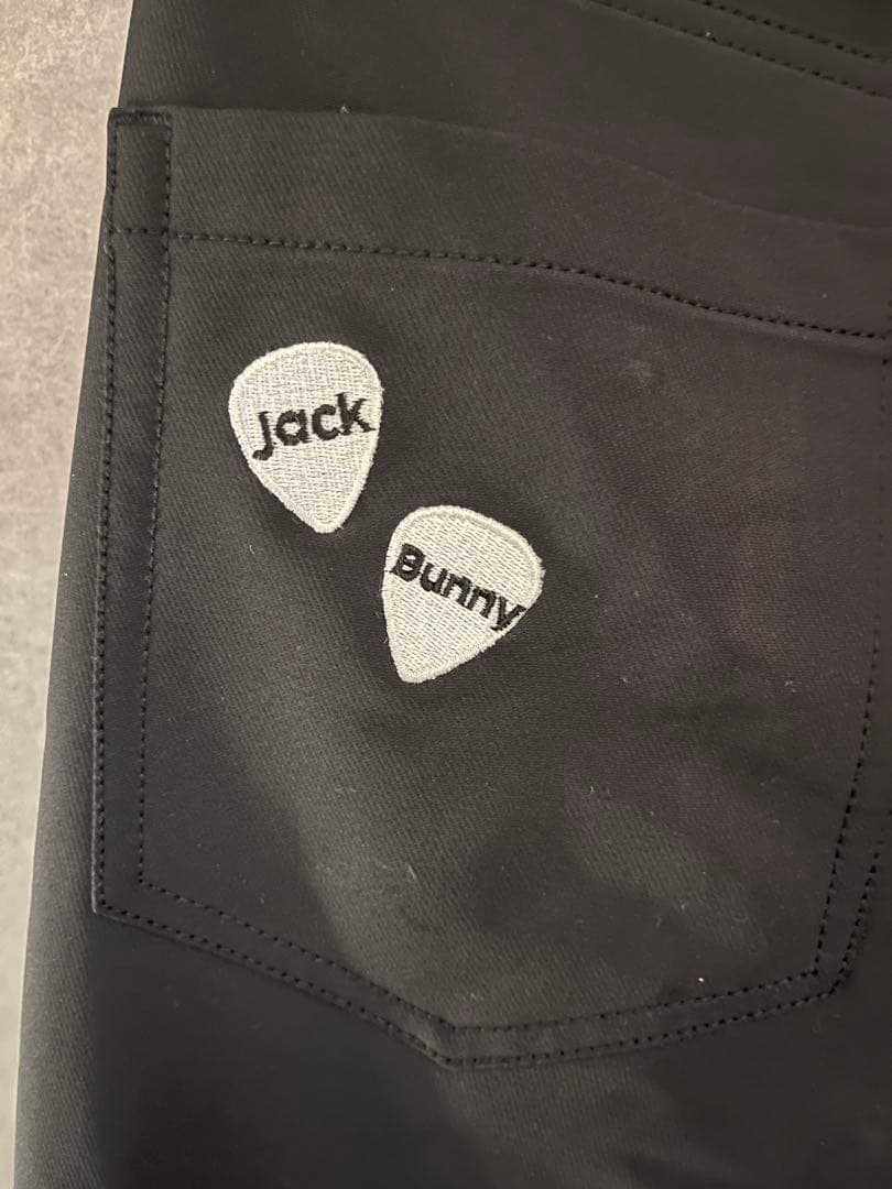 JACK BUNNY ブラック ゴルフパンツ