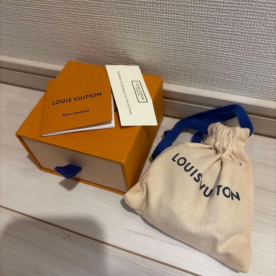 正規品 ルイヴィトン レザーブレスレット ブラック