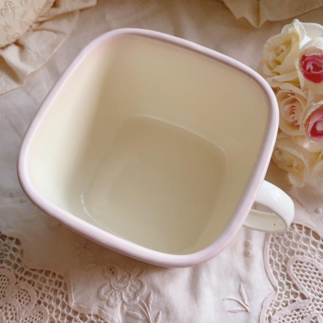 お値下げ♡イマン♡ダイアナローズホーロー味噌ポットマニーニトリ薔薇ニトリイケア