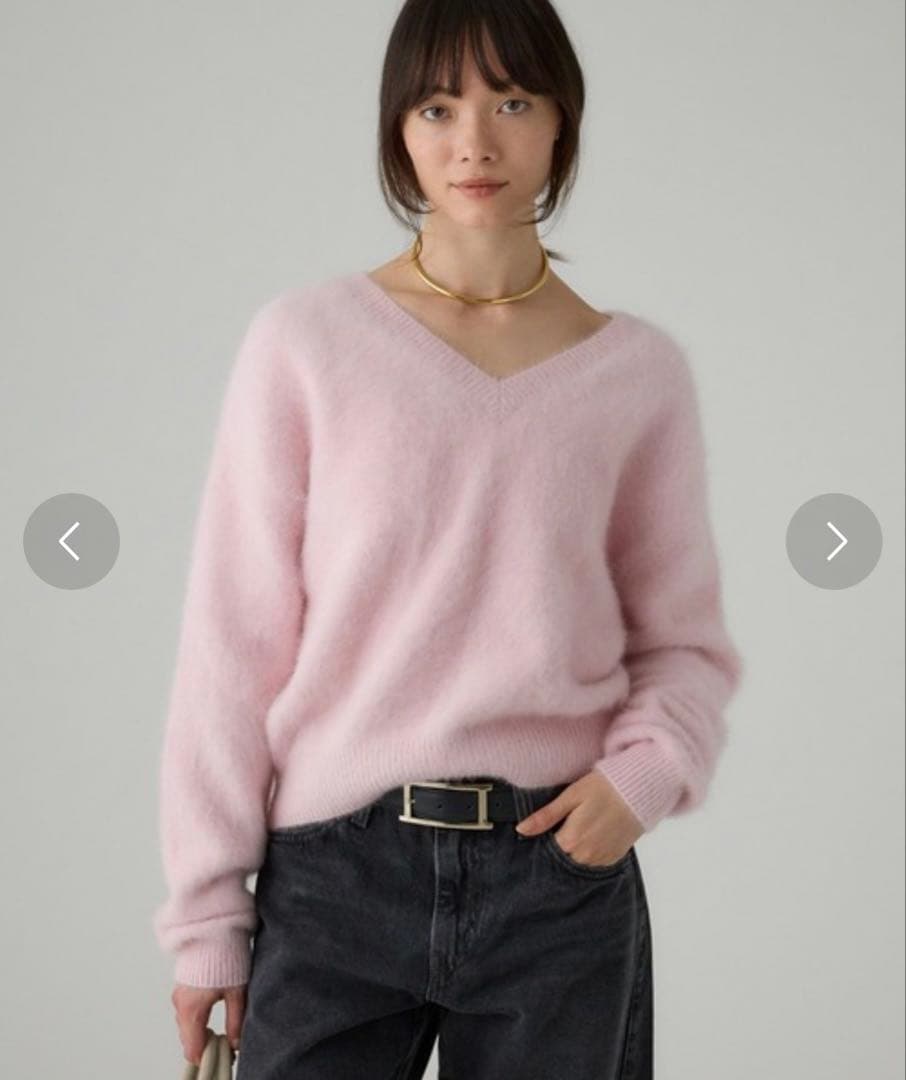 【美品】BABYLONE FOXカシミヤ2WAYプルオーバー