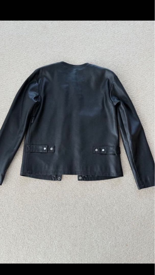 アニエスベー黒 エコレザージャケット 新品