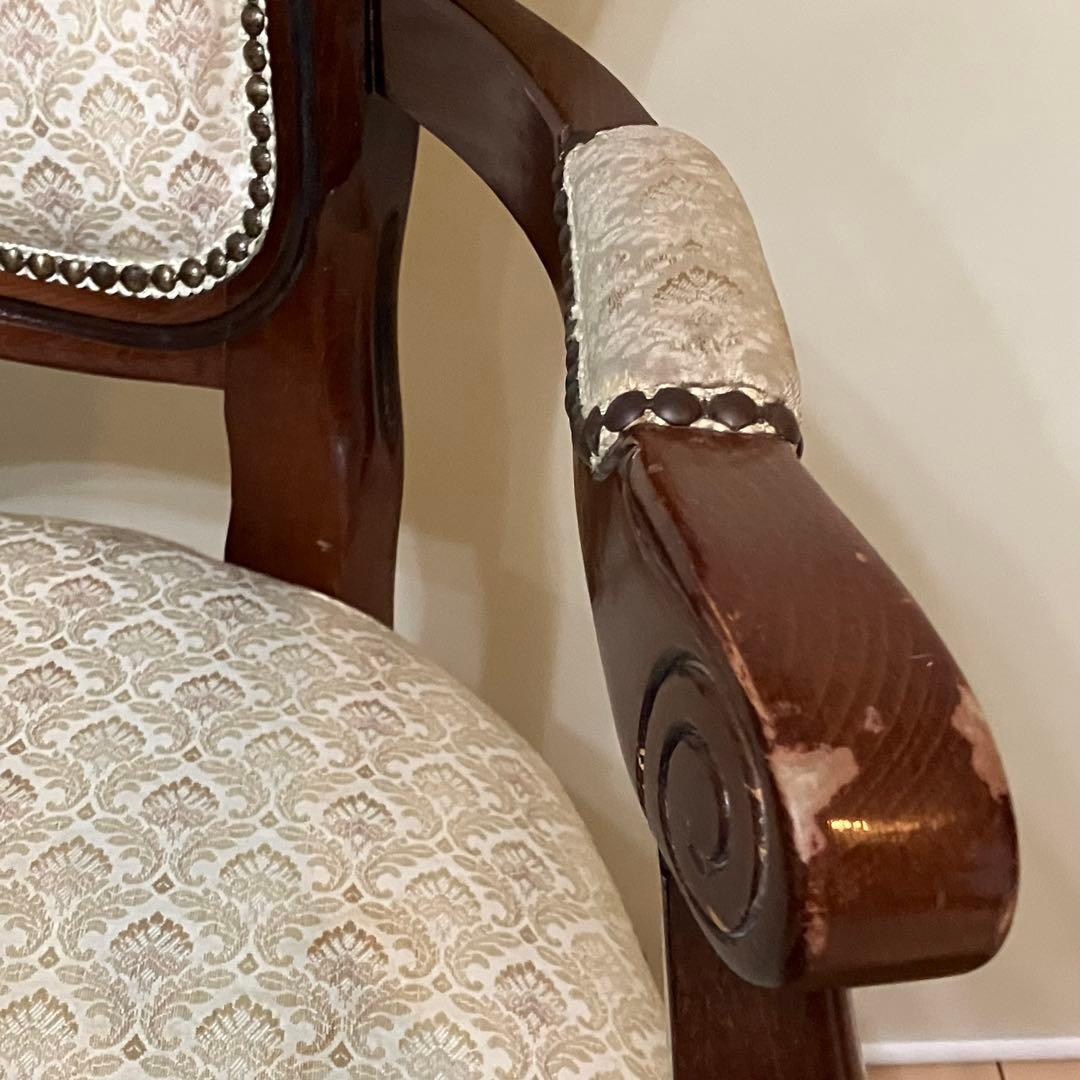 風雅0082様　猫脚 アンティーク クラシック アームチェア 椅子 チェア