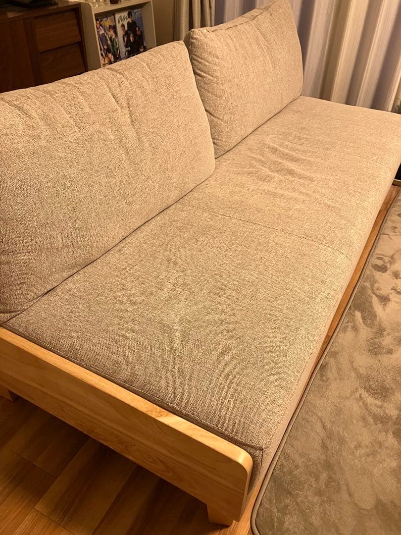 2人掛けソファベッド リクライニング モダンデコ　幅186cm