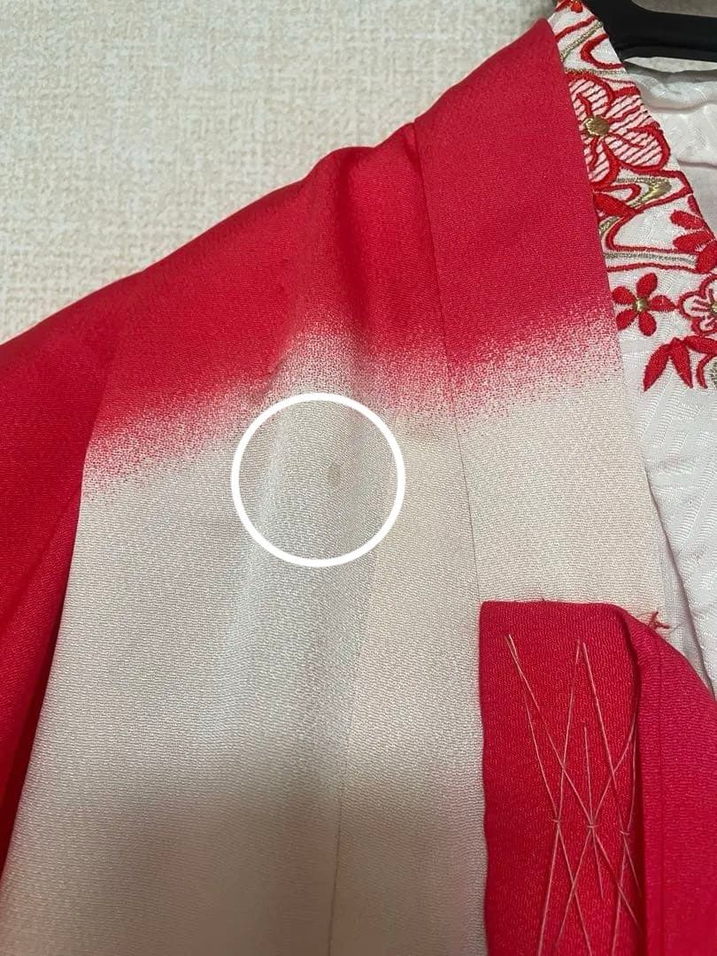 七五三 3歳 着物 フルセット 被布 赤 ピンク 花柄 女の子 前撮り