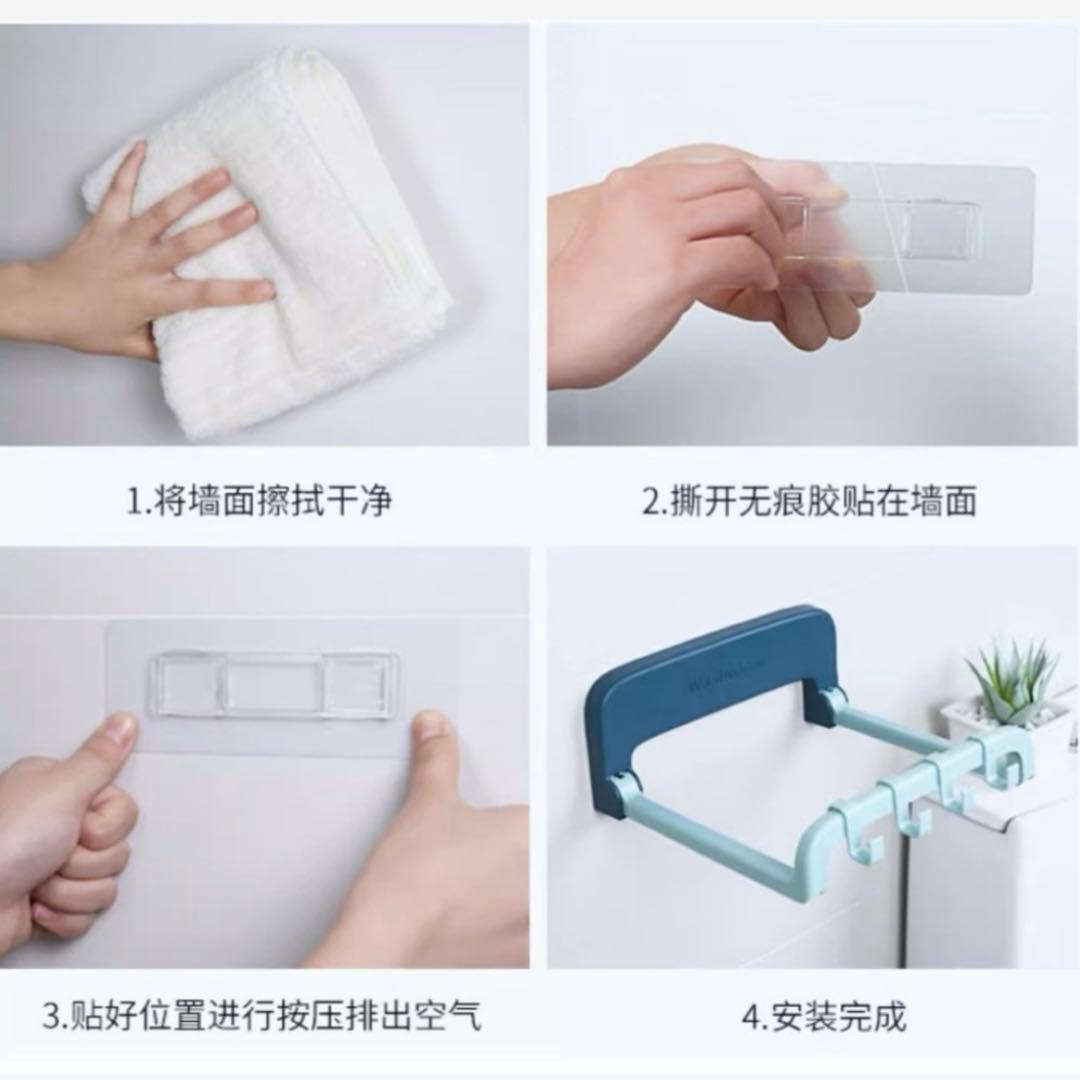 お風呂　ラック　フック　壁掛け　吸盤　強力　賃貸　洗面器　掃除用具　タオルかけ