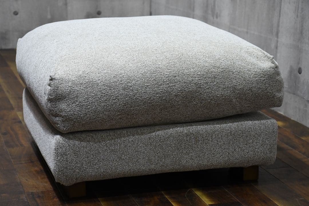 CBC49 シンプルモダン 69cmスクエア型 オットマン フェザークッション