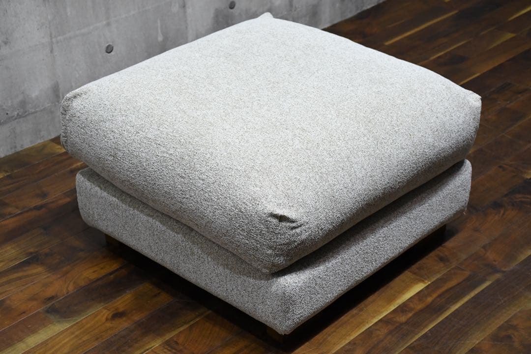 CBC49 シンプルモダン 69cmスクエア型 オットマン フェザークッション