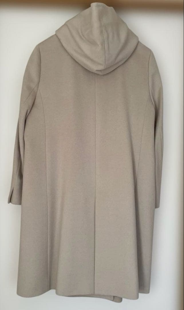 [新品・未使用 大きいサイズ48 ］23区Lフード付きアンゴラ混ウールコート