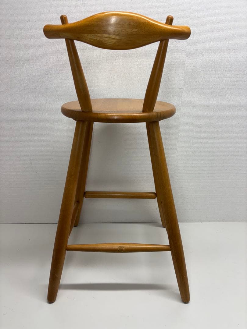 アンティーク ハイチェア カウンター 椅子 木製 レトロ