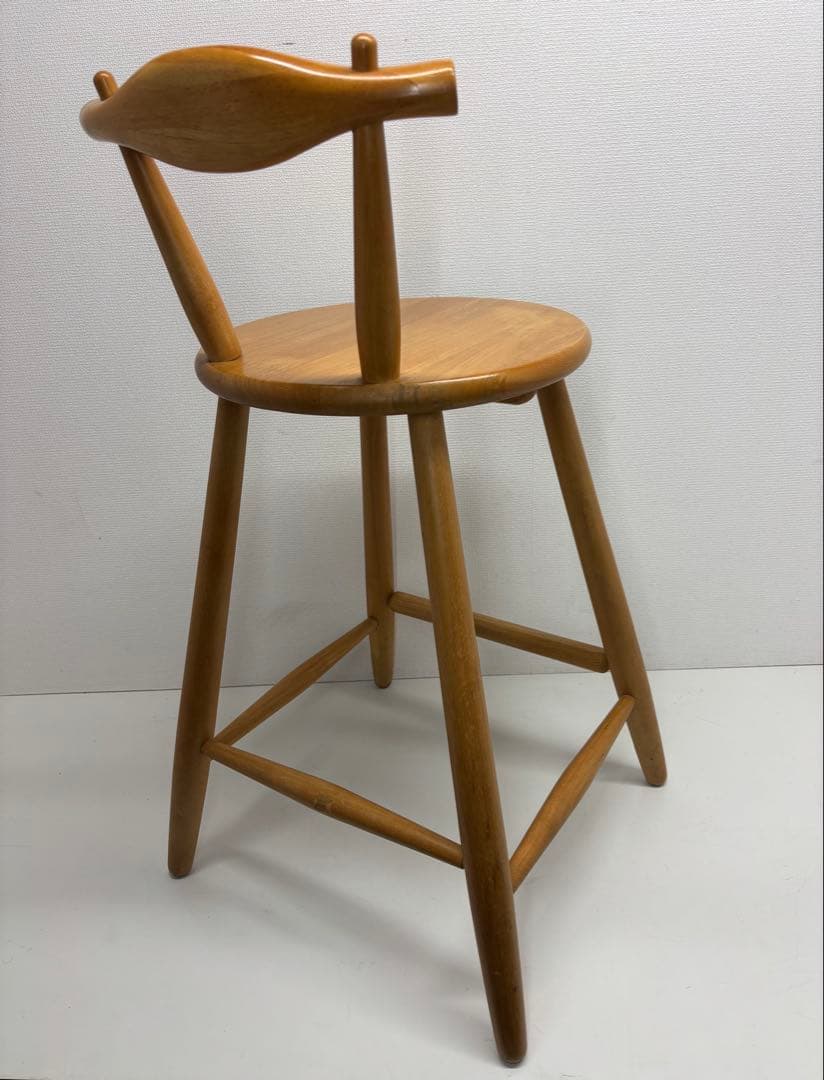 アンティーク ハイチェア カウンター 椅子 木製 レトロ