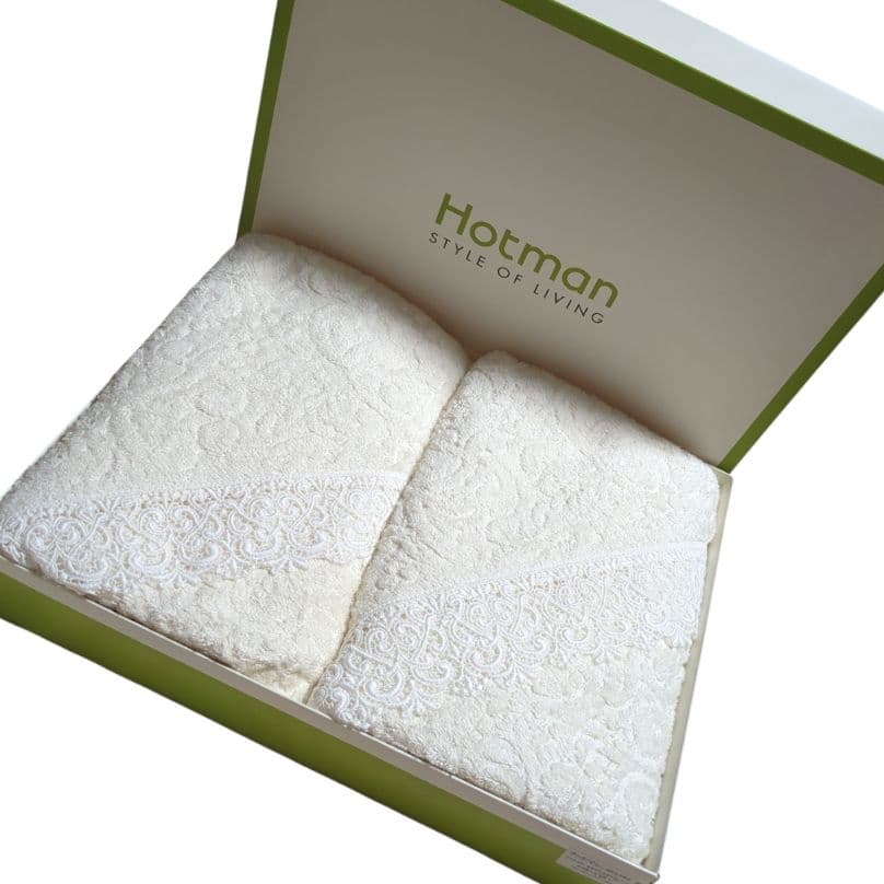 葵 ❗《未使用》Hotman ホットマン １秒タオル　 レース付バスタオル