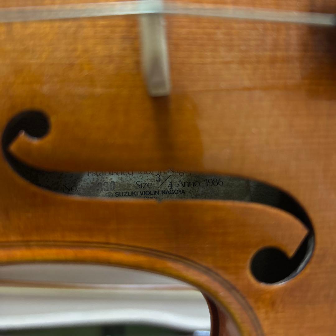 【黄金期・良音】　スズキ　バイオリン　No.330 3/4　80年代
