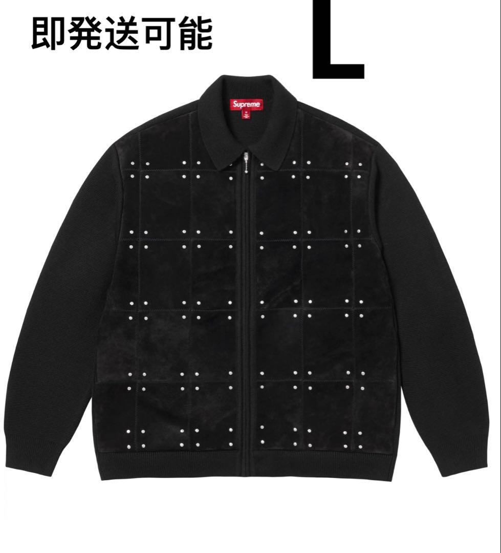 Supreme スタッズ付き ブラックカーディガン