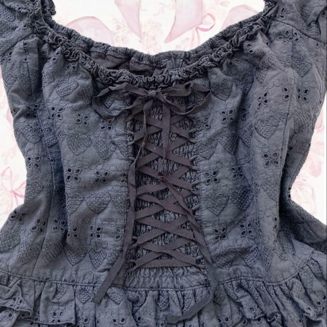 希少✨️TRALALA LIZLISA ‪‪ハート フリル ブラウス 姫 平成