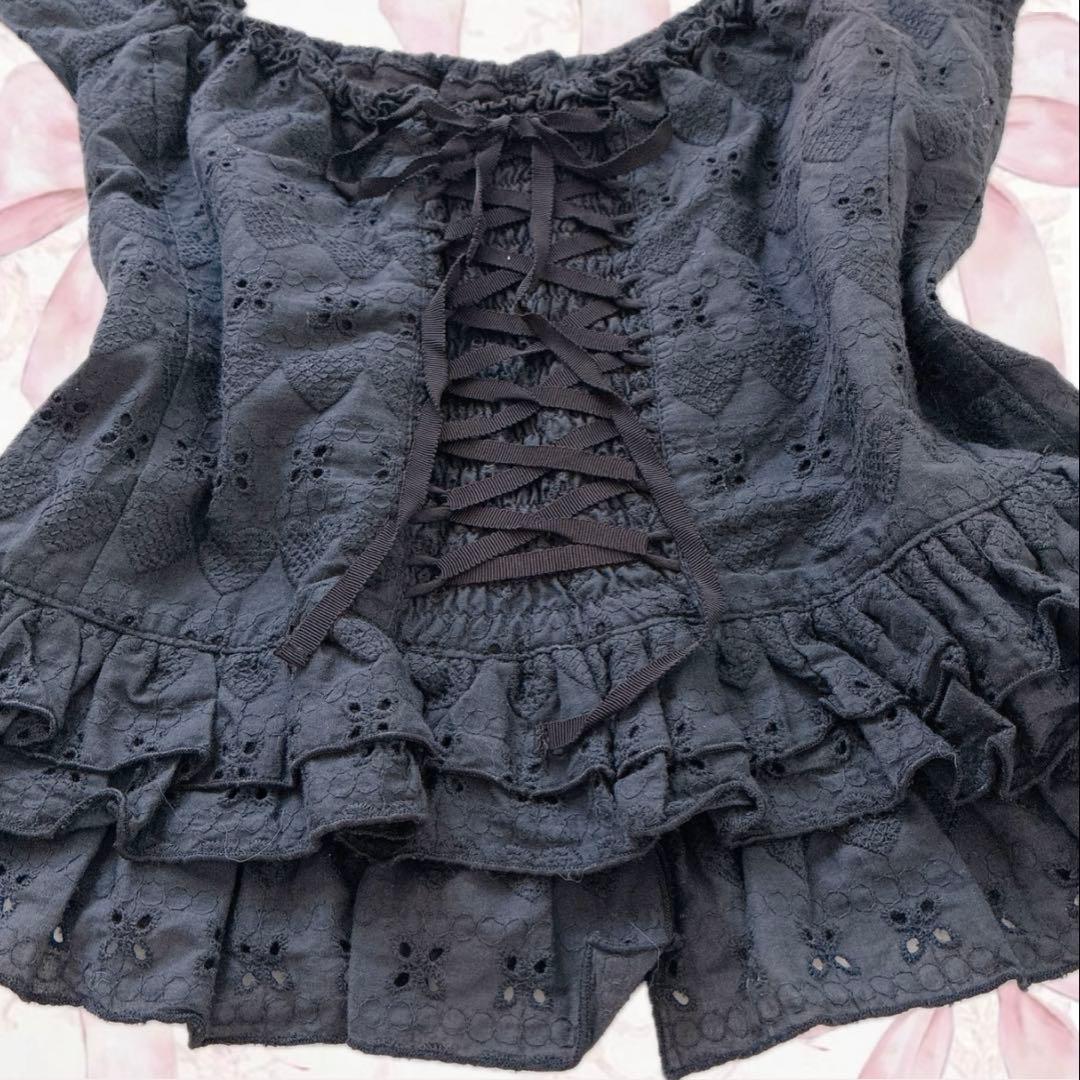 希少✨️TRALALA LIZLISA ‪‪ハート フリル ブラウス 姫 平成