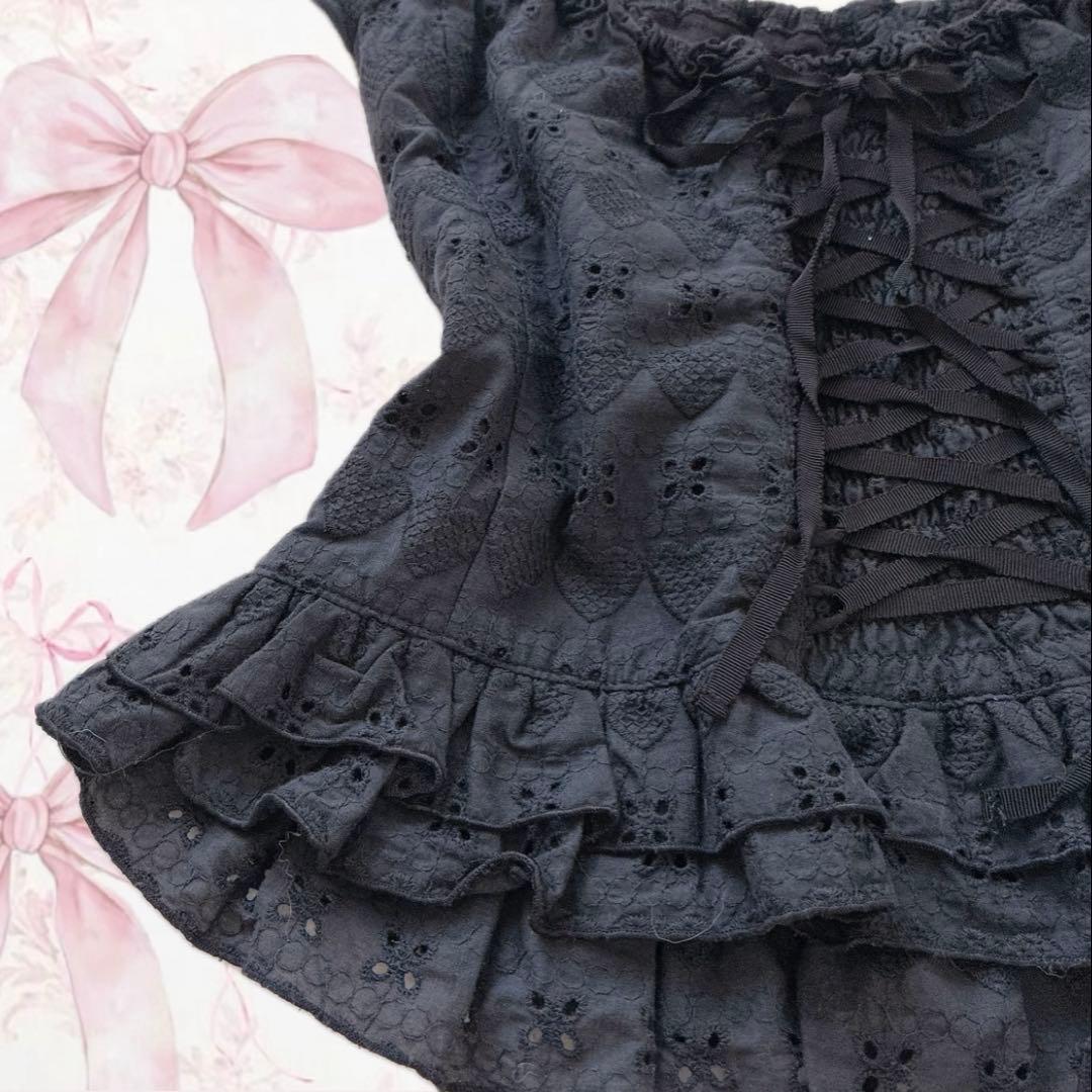 希少✨️TRALALA LIZLISA ‪‪ハート フリル ブラウス 姫 平成