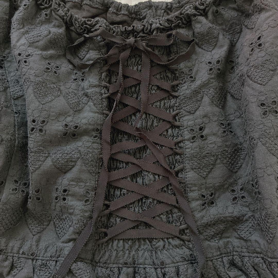 希少✨️TRALALA LIZLISA ‪‪ハート フリル ブラウス 姫 平成