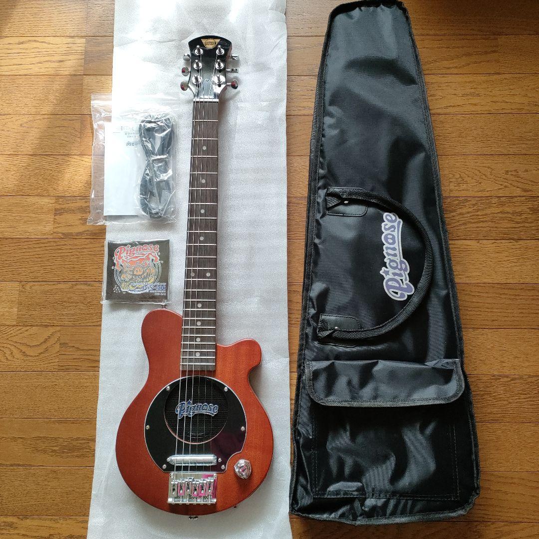 PIGNOSE PGG-200MH STBR ケース付き ピグノーズ ミニギター