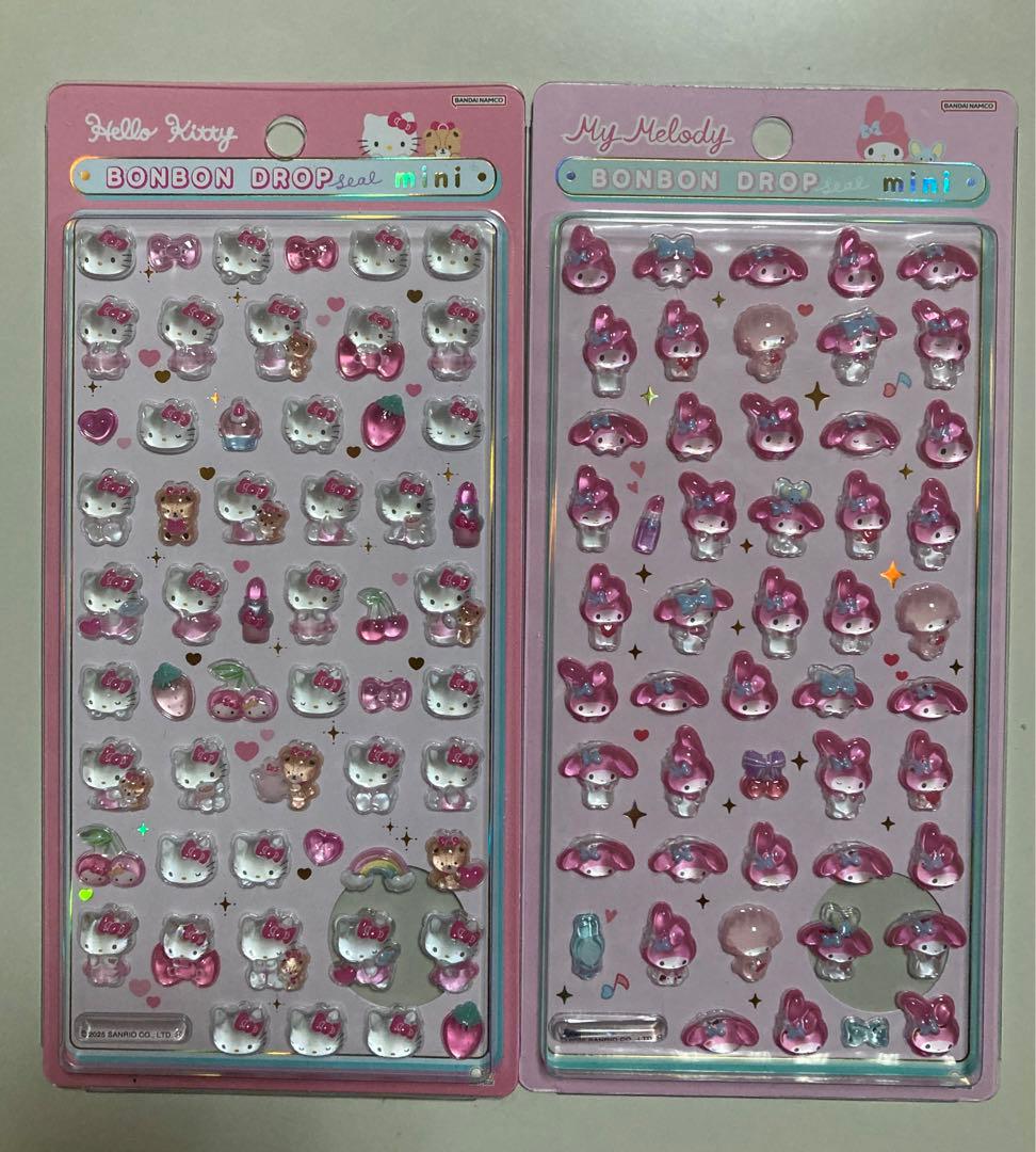 サンリオ　8種類コンプリート　ボンボンドロップシール mini【国内正規品】
