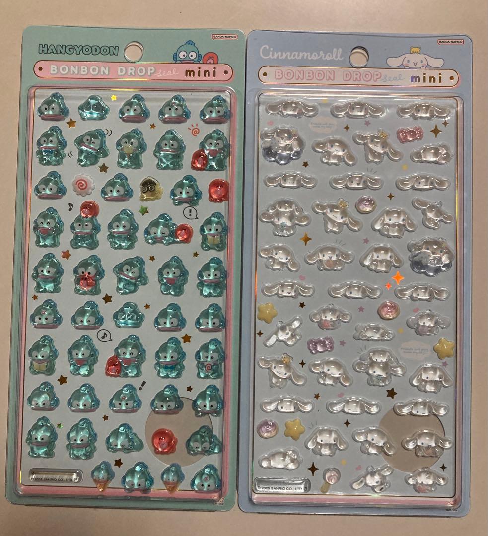 サンリオ　8種類コンプリート　ボンボンドロップシール mini【国内正規品】