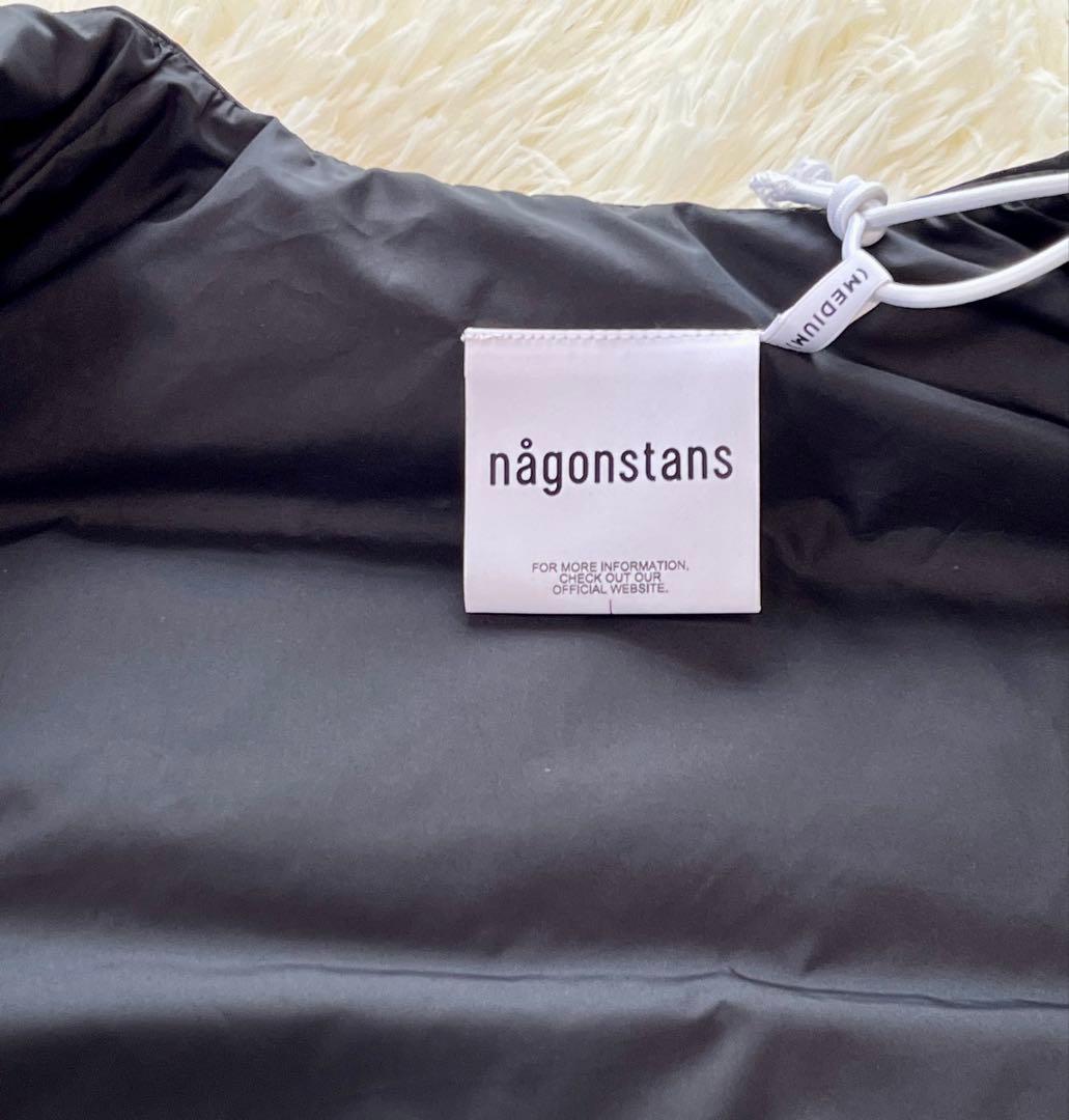 någonstansナゴンスタンスダウンベスト黒ブラックM