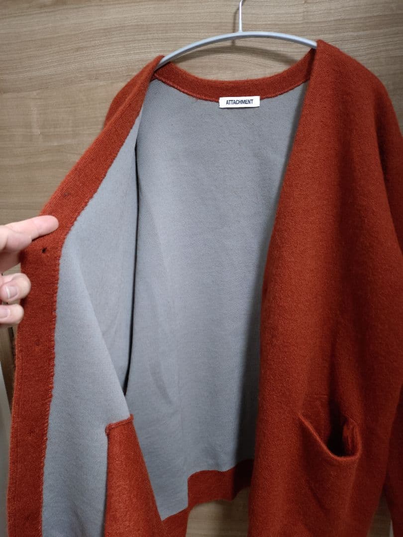 アタッチメント　ダブルフェイスニットカーディガン☆