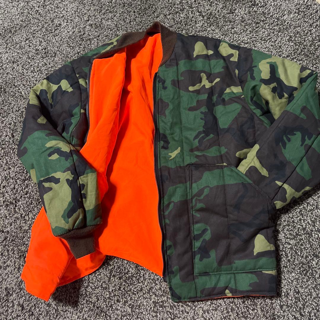 希少 USA製 ヴィンテージ キルティングダウン ハンティングジャケット OLD