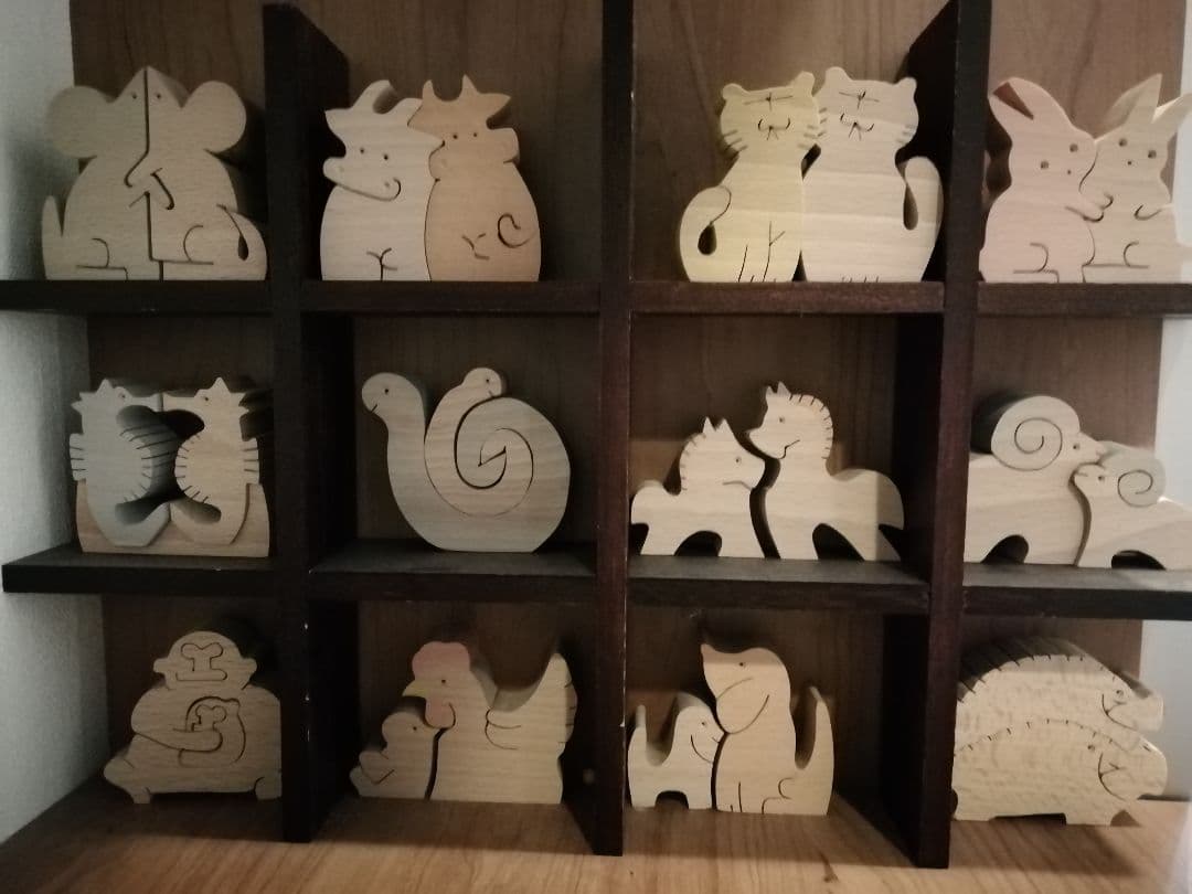 干支　木製　置物　玄関　インテリア　十二支　かわいい