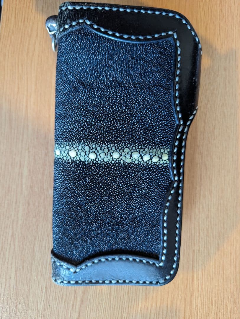 レザー ストライプ 長財布