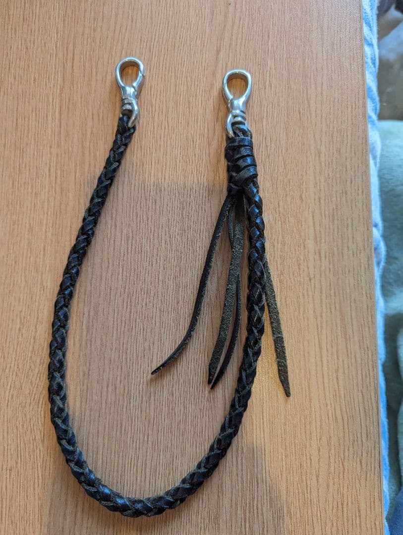 レザー ストライプ 長財布