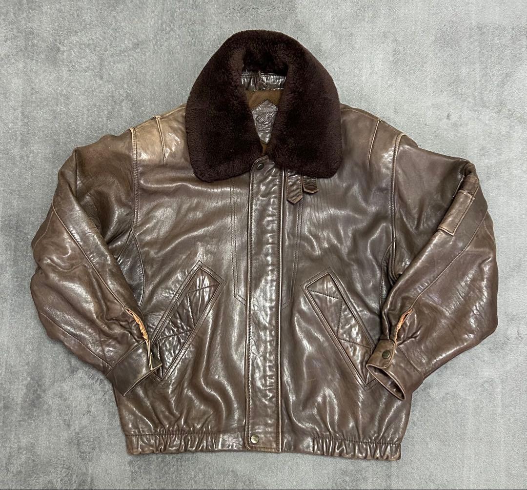 【本革】90s G-1 フライトジャケット レザージャケット 羊革
