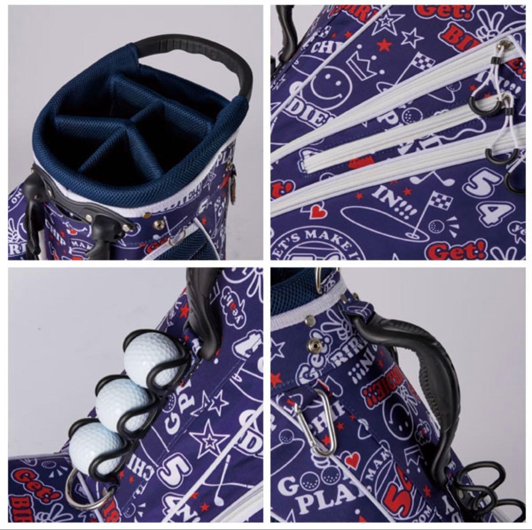 WINWIN STYLE スタンドキャディーバッグ スマイリーデザイン ゴルフ