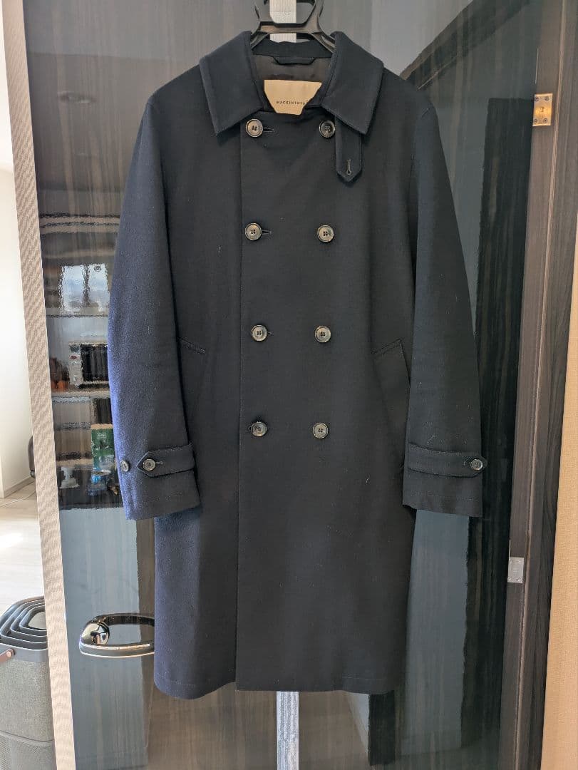 MACKINTOSH ネイビー トレンチコート 38　MONKTON