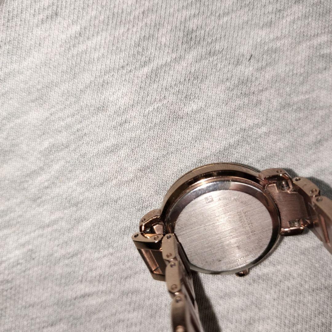 シチズン クロスシー 電波時計 ホワイト文字盤 ローズゴールド 綺麗