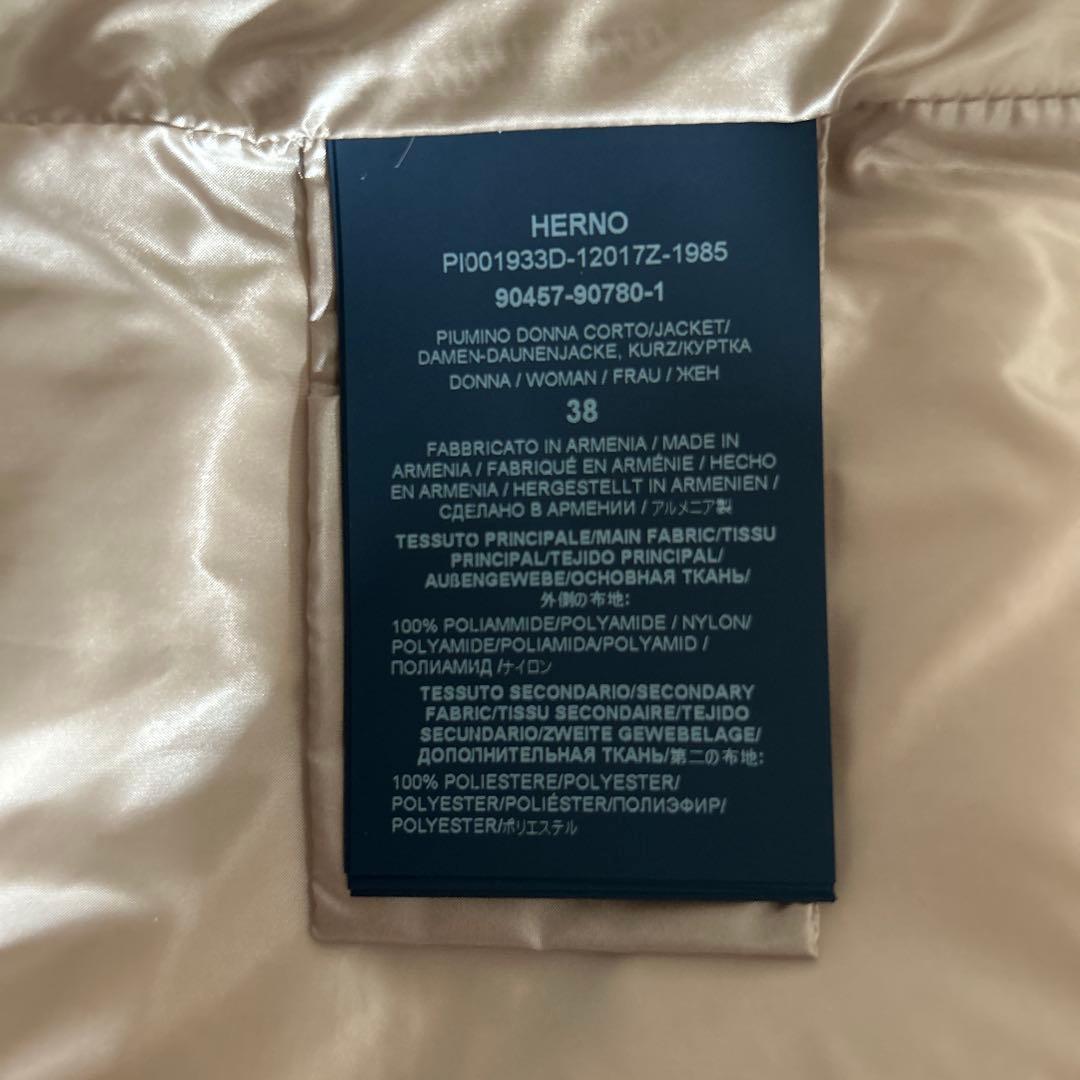 HERNO❤︎ナイロンウルトラライト＆ニューレディ フェイクファー ジャケット38