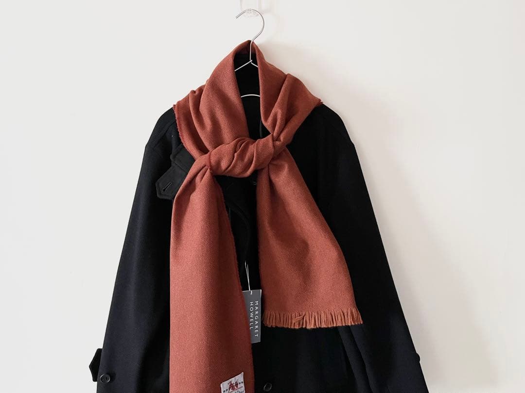 限定品 マーガレットハウエル×フォックスブラザーズ カシミヤウールマフラー 5万