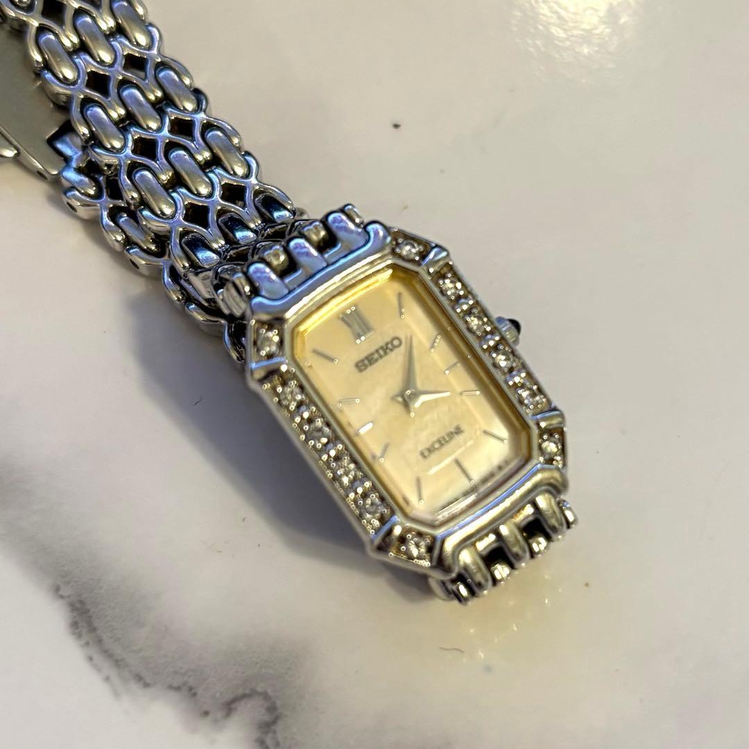 SEIKO セイコー エクセリーヌ 2E20-7460 ダイヤ12P