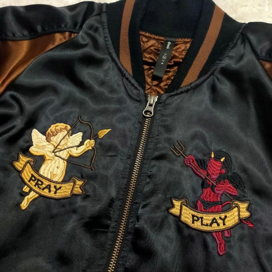 希少　glamb グラム スカジャン 天使 悪魔 キリスト エンジェル　即完売品