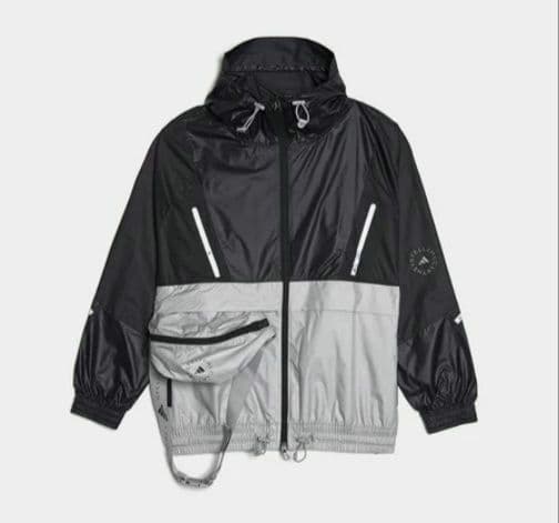 【未使用近】アディダス　ステラマッカートニー　ウエストポーチ付　パーカー 完売品