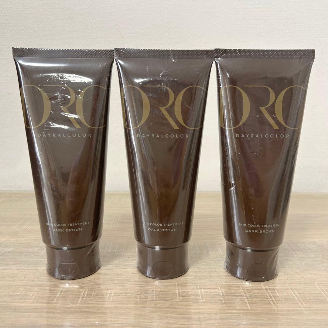 ★未開封★ デイラルカラー ヘアカラートリートメント ダークブラウン 3本セット