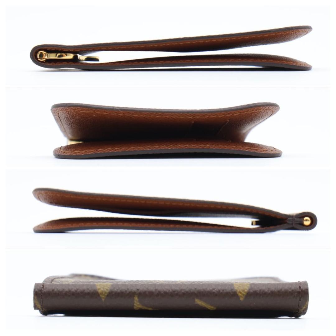 【未使用級】ルイヴィトン　ポルトフォイユパンス　モノグラム　マネークリップ　茶色