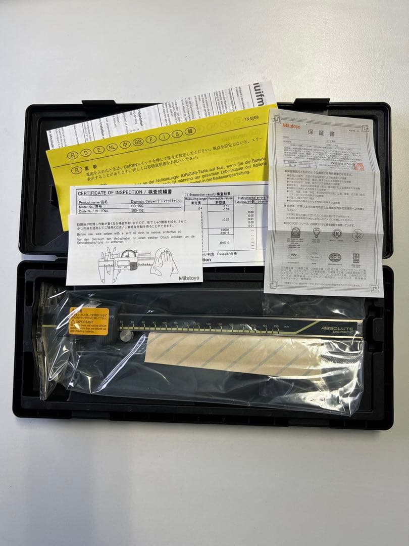 ミツトヨ デジタルキャリパー新品未使用CD-20C 電池式